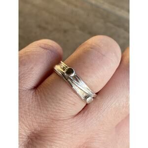 925 Sterling Silver Ring Band Artisan Handcrafted 7.5 4.03g